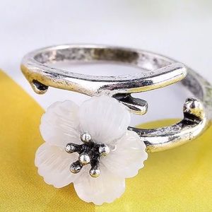 Silver tone Fashion ring